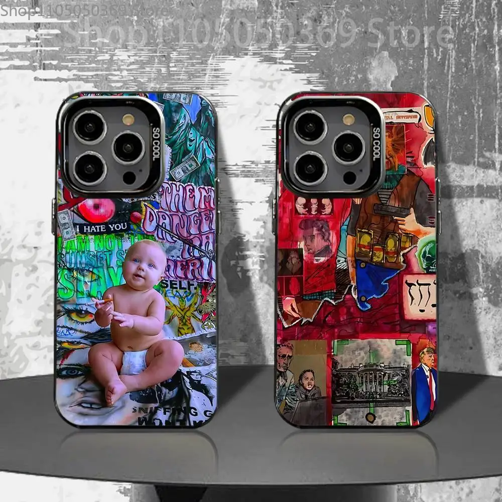 

N-Nettspend Album Phone Case For iPhone 16,15,14,13,12,11,Pro,XS,Max,Plus,Mini,SE4,E Black Matte Shockproof Cover