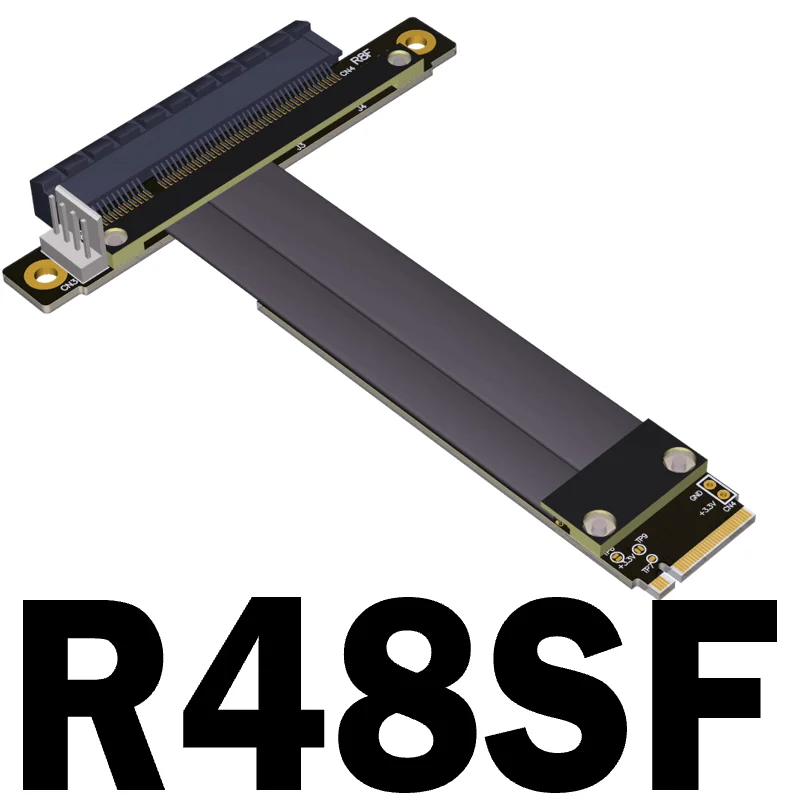 

R48SF M2 NGFF NVMe port extension cable to PCIE x8 graphics card Built-in conversion M.2 8x ADT