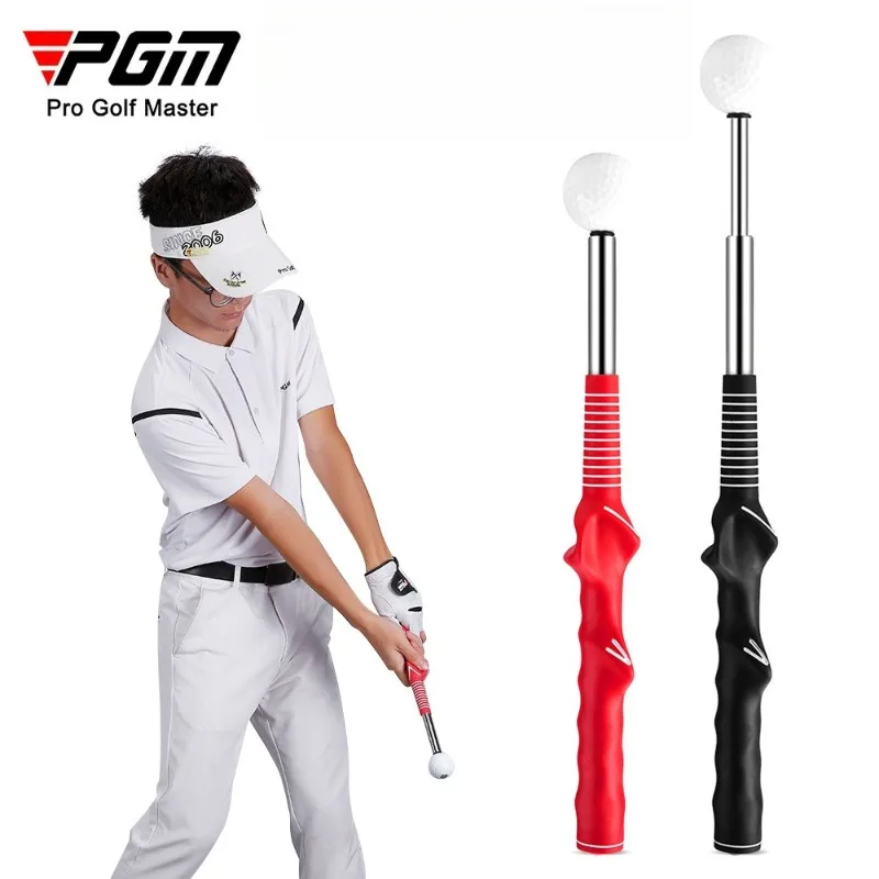 pgm-ゴルフスイングトレーナー伸縮式テンポ練習スティック可聴フィードバックグリップトレーニング補助具ポータブルウォームアップツール
