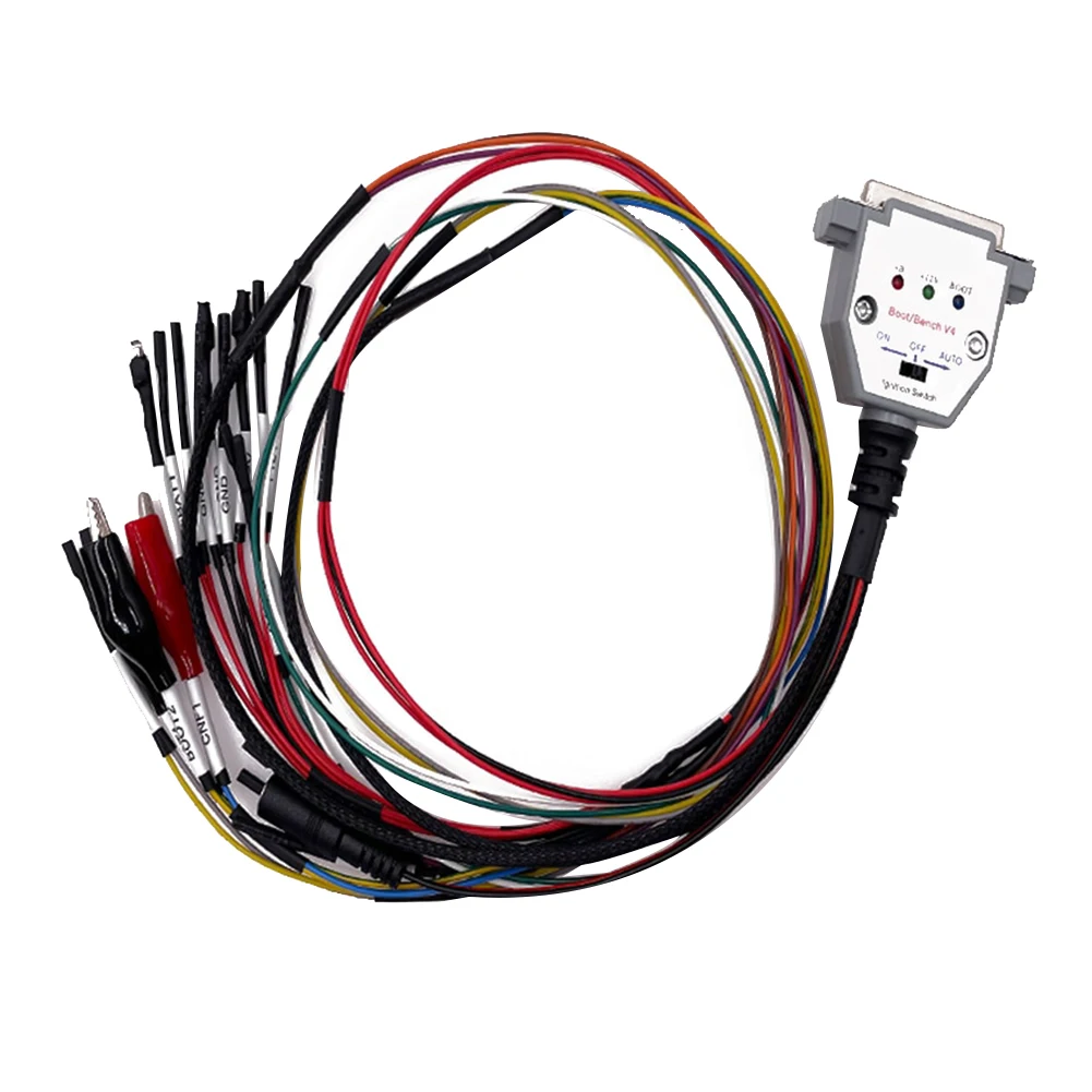 3 LED ucks S avec commutateur câble de banc de démarrage DB25 pour SM2 PRO + J2534 VCI lecture écriture ECU BATT VCC KLINE CAN-L