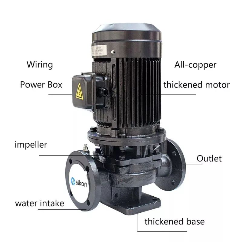 

TD80 50Hz Single Stage Pumps Manufacturer Electric Vertical in Line Vertical Pipeline Pump Explosion Proof Centrifugal Pump