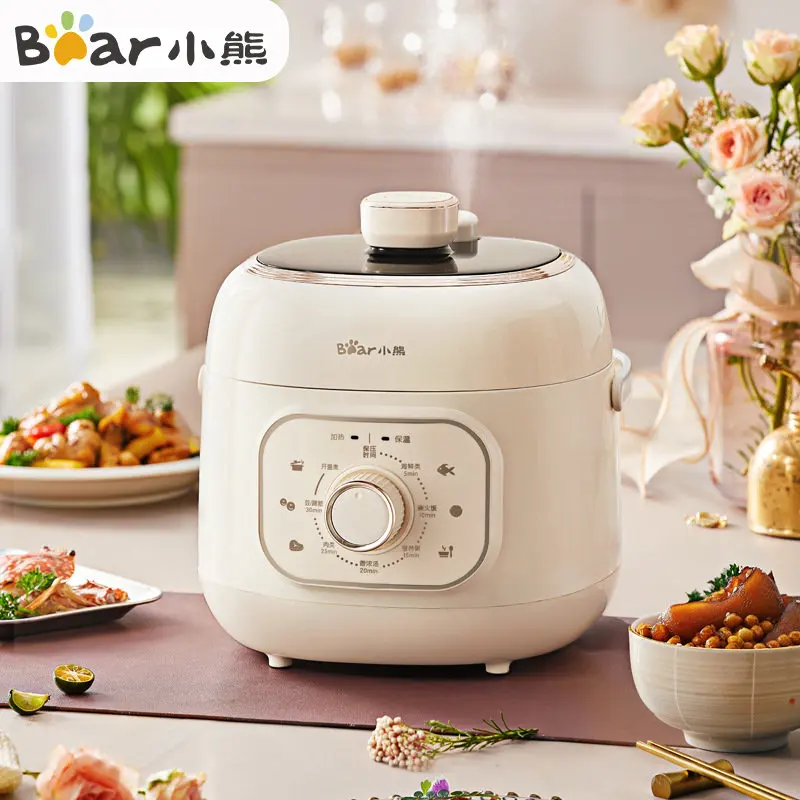 

Bear Electric Pressure Cooker Household Smart Rice Cooker 2L Mini Multi-function Fully Automatic Electric Pressure Cooker 220V