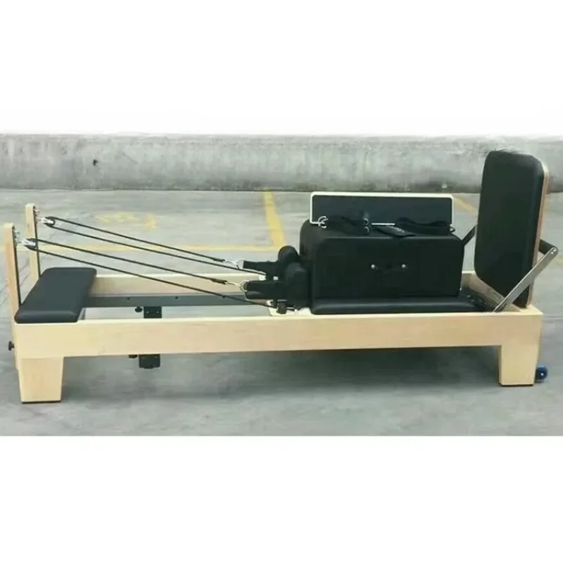 Popular Body building Pilates Reformer Bed Equipment White Maple Reformer Pilates for Home & Studio Practice
