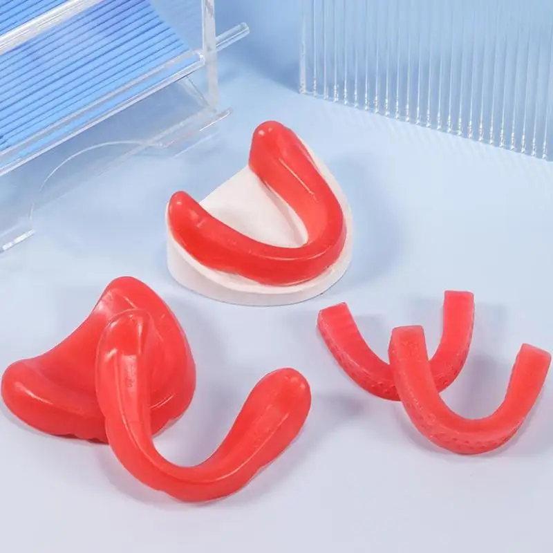 1 Pair U-Shape Dental Rim Model Base Plate Wax Hard And Soft Occlusal Wax Denture Casting Bite Block Dentistry Lab Material view 2