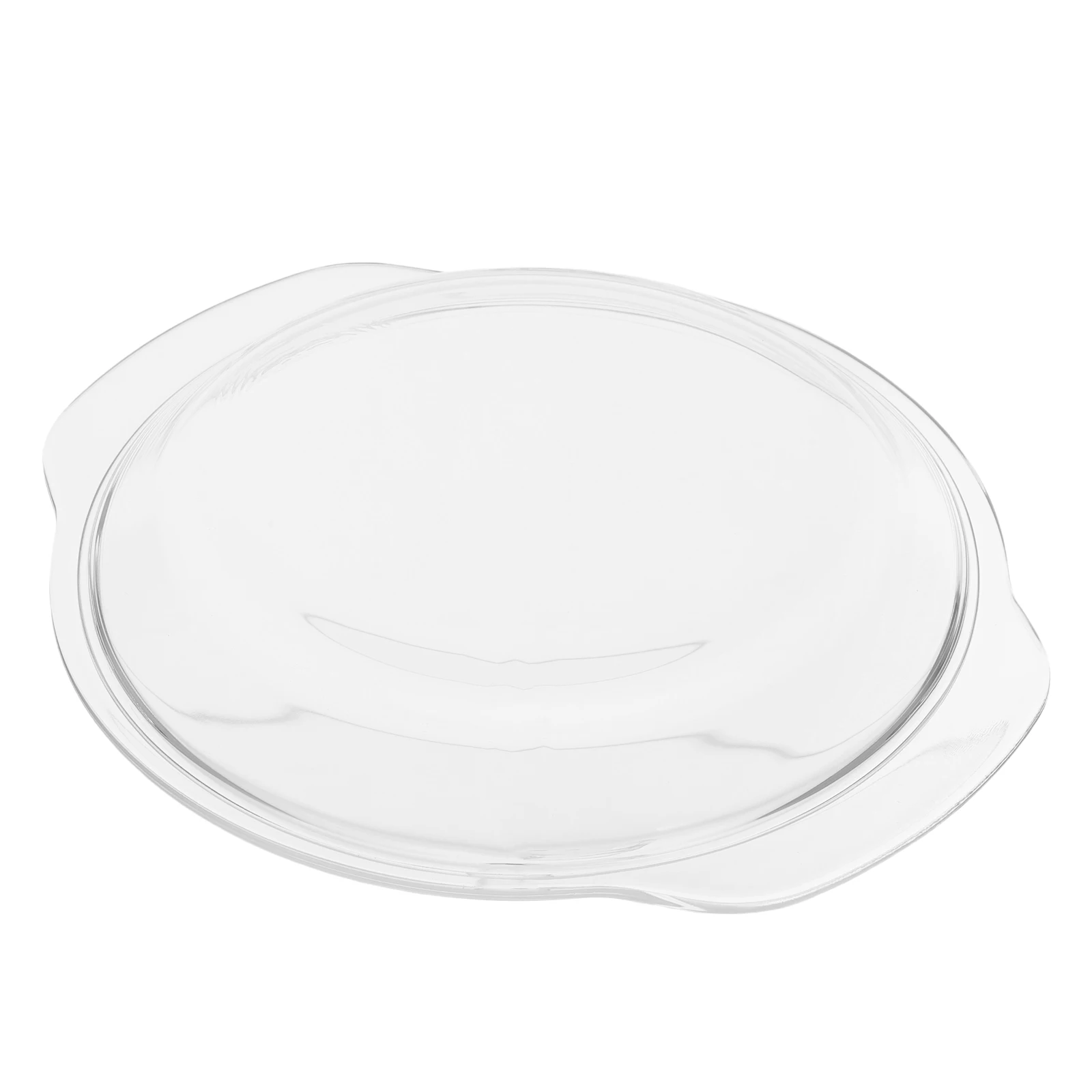 1pc Copertura in vetro resistente al calore Protezione antispruzzo per microonde Coperchio trasparente Coperture per ciotole a prova di spruzzi d'olio Materiale sicuro per uso alimentare