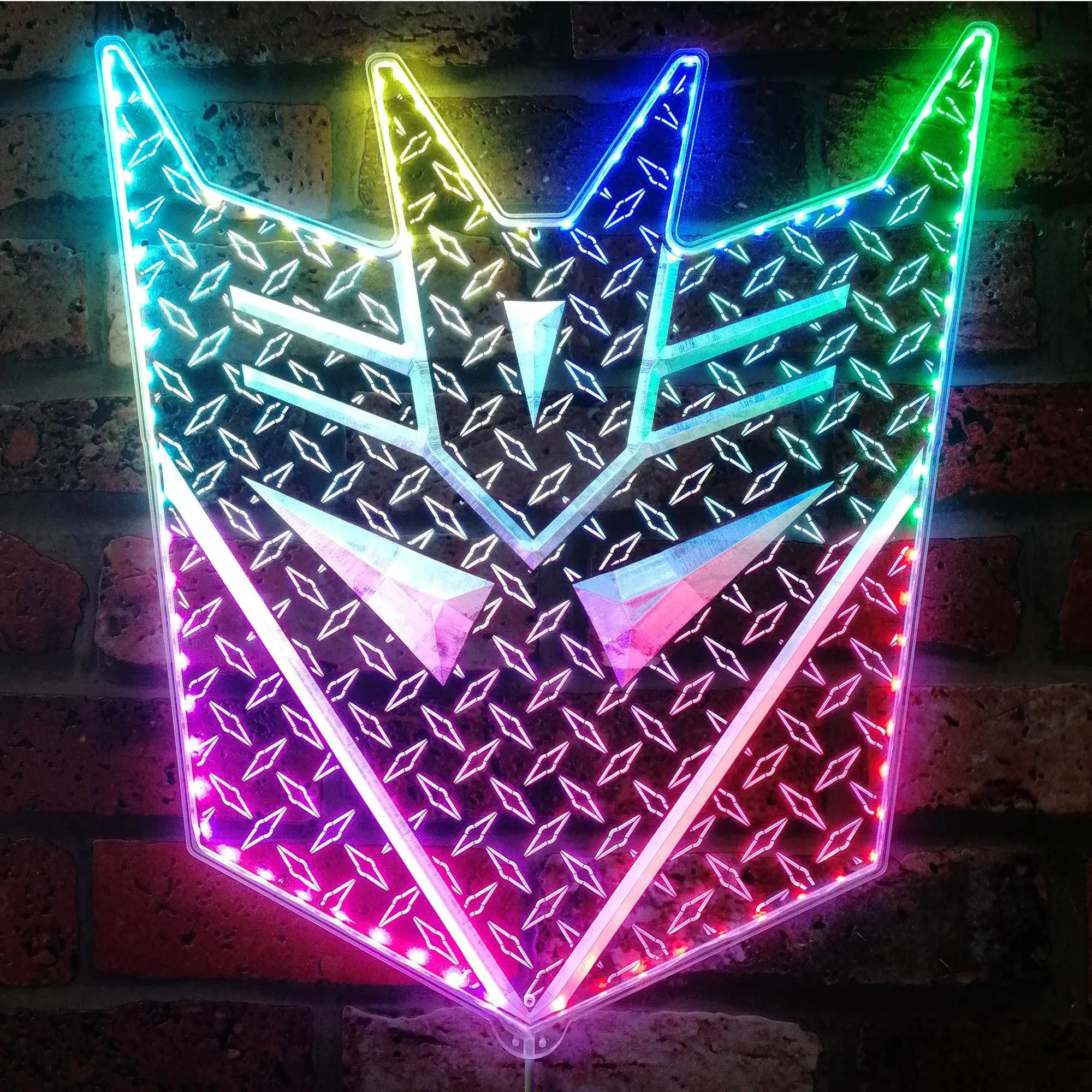 Transformerprime Dynamic RGB Edge Lit LED Sign, Game Room Decor, Gaming Night Light