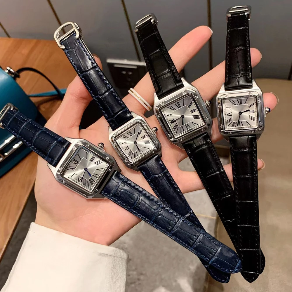 

2026 Original Women Thin Ultrathin Quartz Watch Men Square Stainless Steel Quartz Watch Relogio Feminino Luxury Top Quality