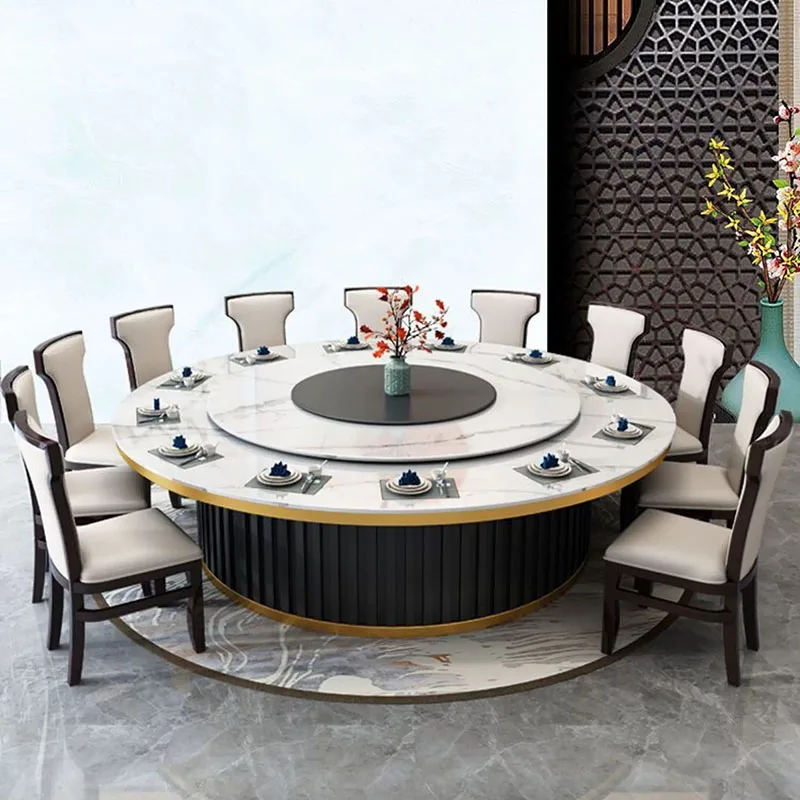 Restaurant Coffee Dining Table Chairs Round Kitchen Marble Center Modern Dining Table Nordic Lounge Muebles Salon Furniture