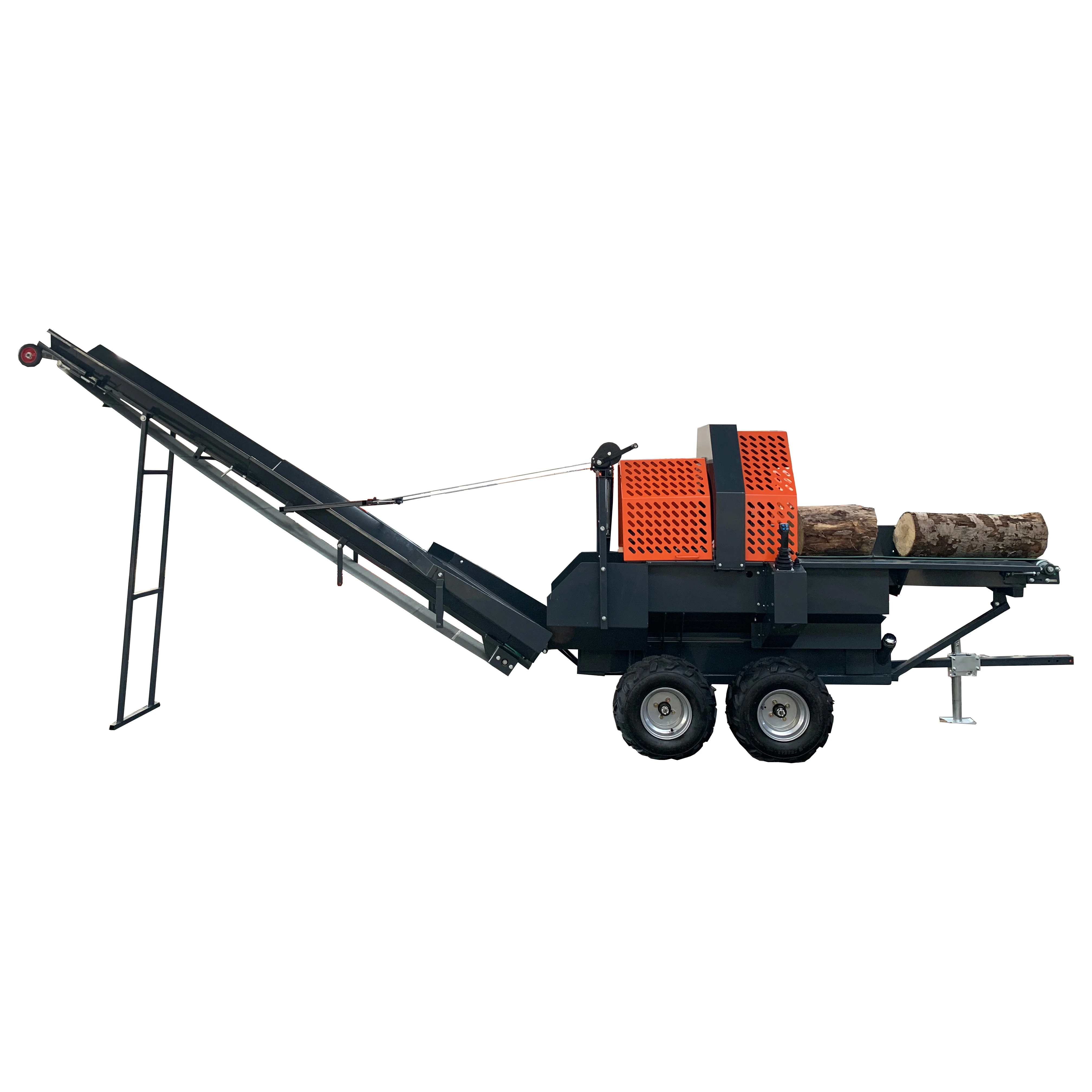 YG 12T/15T/20T/30T Log Splitter Firewood Processor Diesel/Gasoline Wood Cutter Wood Log Splitter Firewood Processor