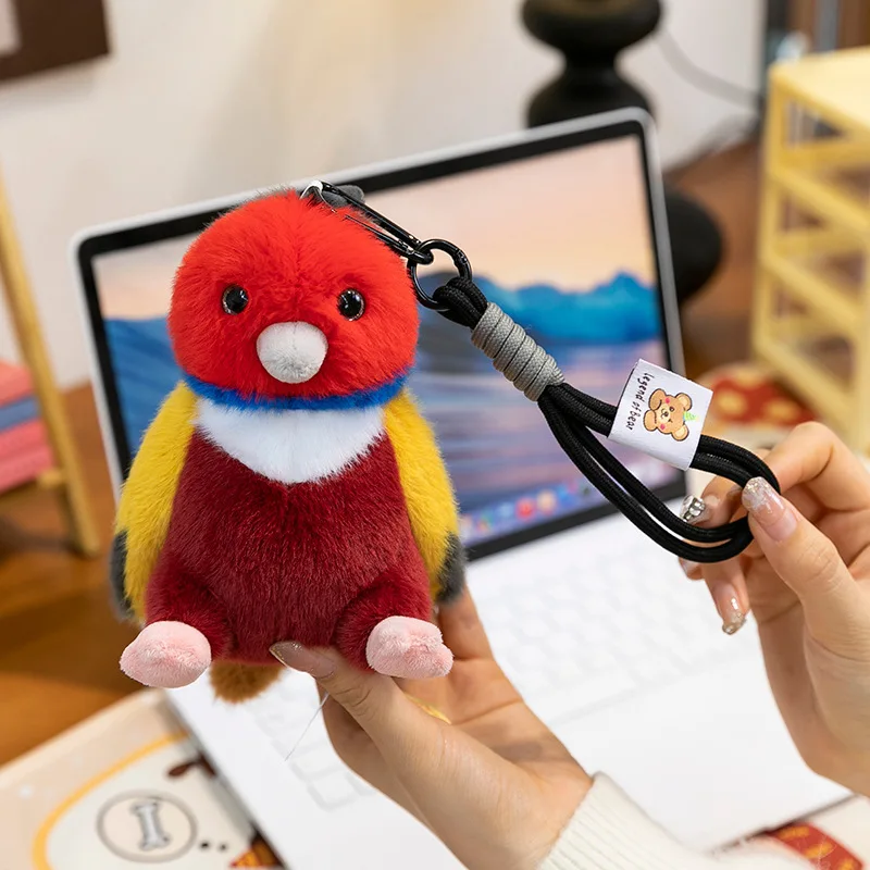 Nieuwe Leuke Vogels Hangers Knuffels Delicate Vogel Gevulde Serie Hangers Grappige Sleutelhanger Auto-interieur Tassen Decor Kinderen Gift