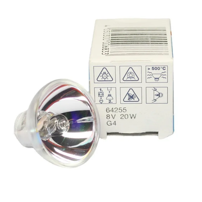 Imagem -04 - Copo de Halogênio para Microscópio 6257 8v20w Ampola de Halogênio Unidade Assistida Biológica 8v 20w Lâmpada g4