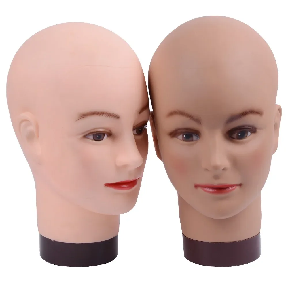 

Bald Mannequin Head Female Mannequin Head for Wig Making Hat Display Cosmetology Manikin Head for Makeup Practice