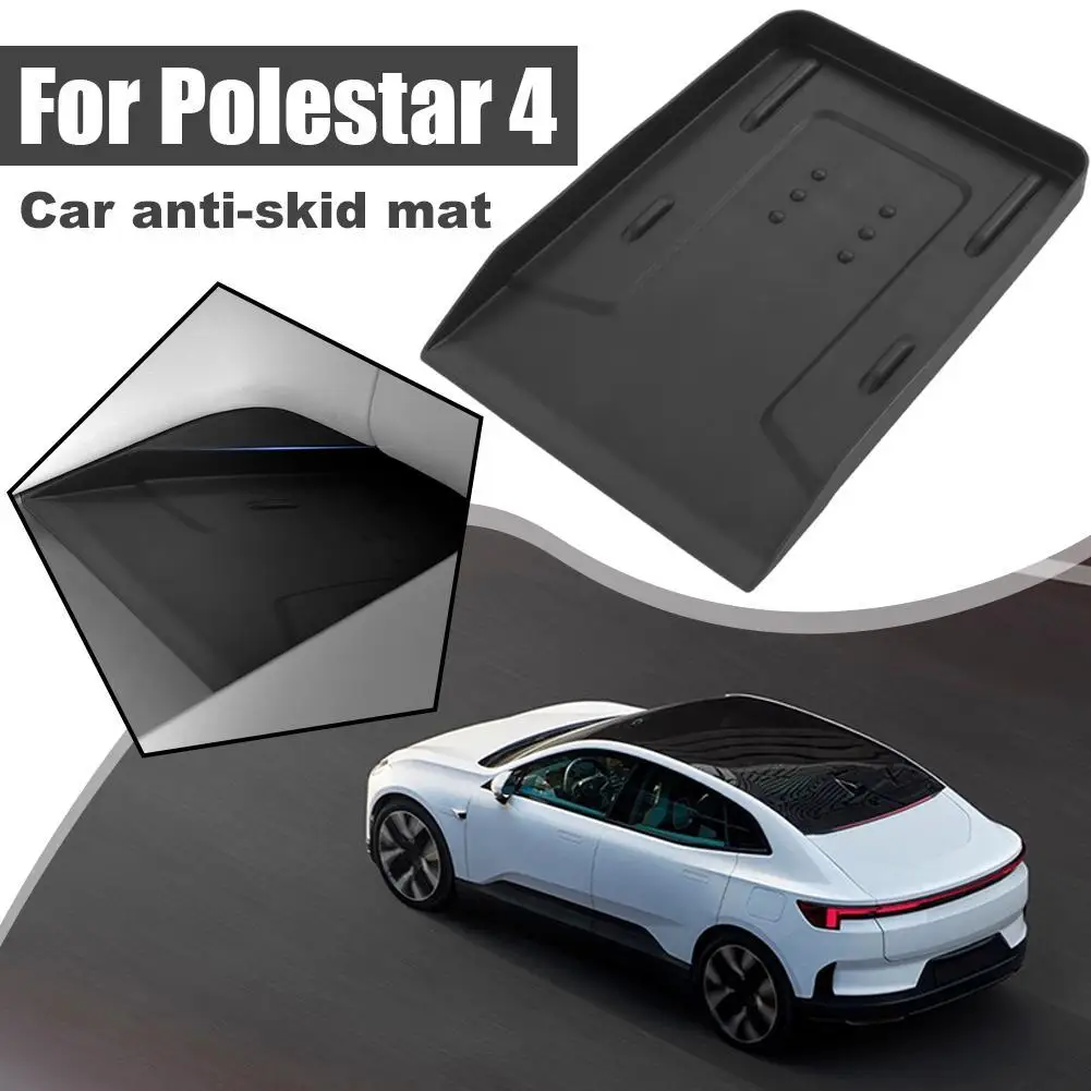 Para Polestar 4 (2024-2025) Decoración interior del automóvil: 1 protector de carga inalámbrica, parche resistente a la suciedad para salpicadero