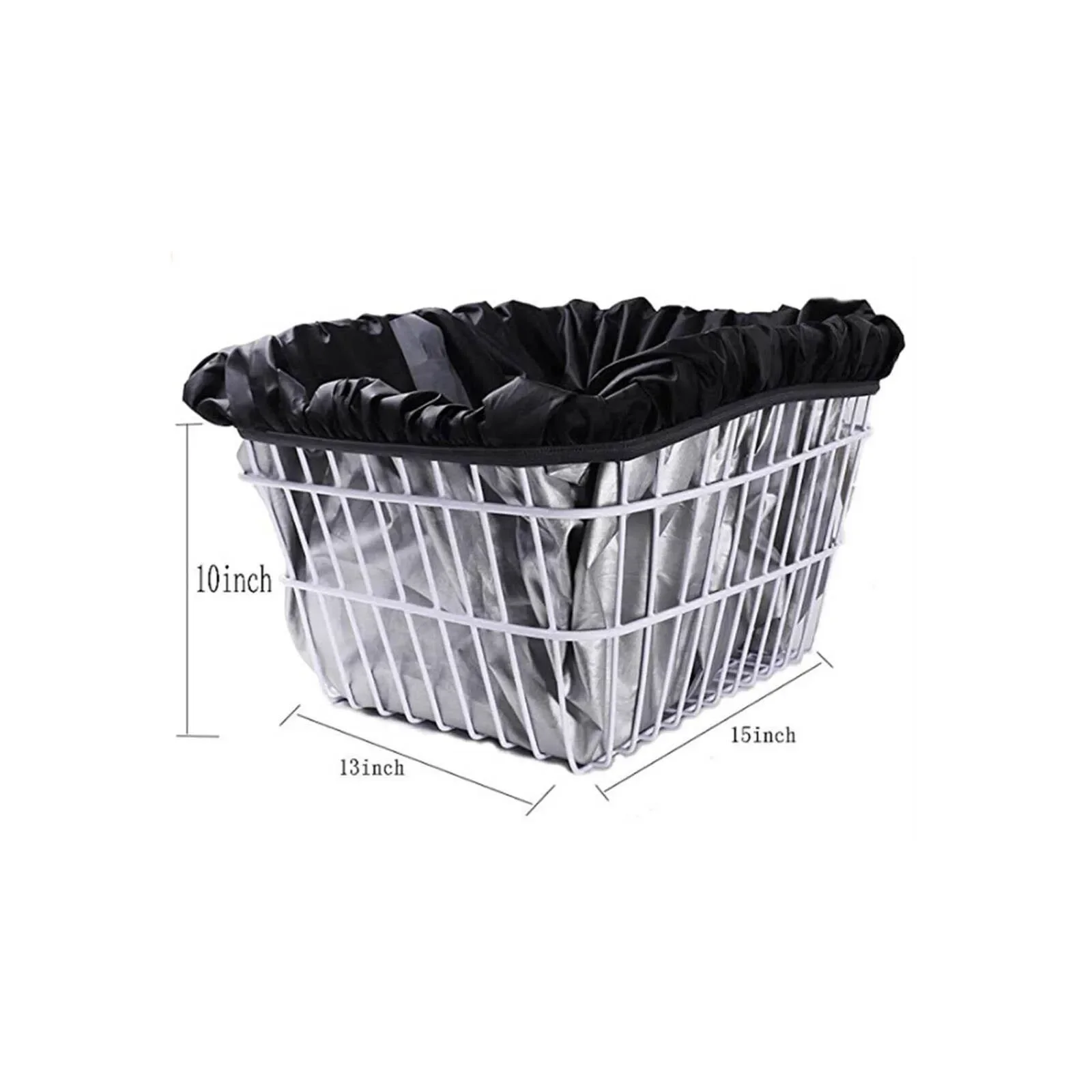 Durable Bike Cover Saddle And Basket 200g/set Black I Set Protection Tool With Storage Bag For Most Bicycle Baskets