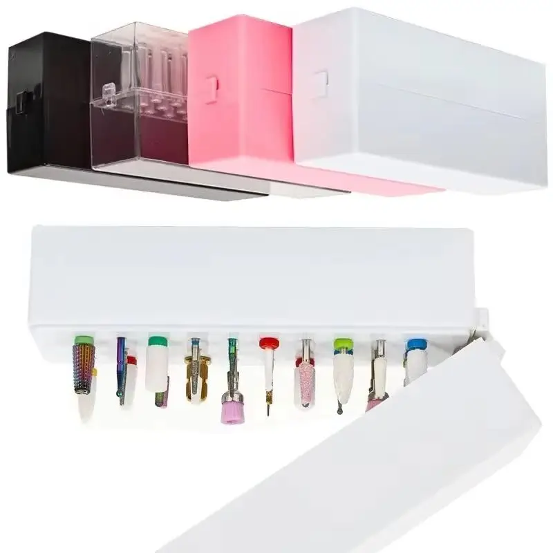 1pcs 30 Holes Nail Drill Bits Holder Electric Nail Drill Acrylic Storage Case Display Stand Manicure Milling Cutters Organizer