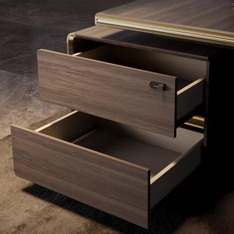 Luxury Boss Table File Cabinet Computer Desk Office Desks And Workstations Tables Pliante Study Room Desks Office Furniture