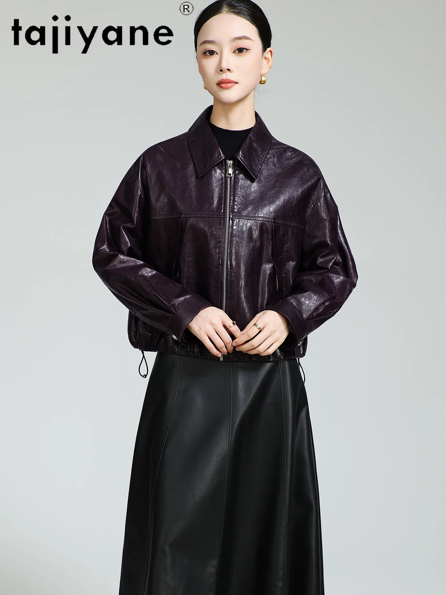 TAJIYANE 100% Sheepskin Jacket Woman Short Genuine Leather Jackets High Quality Ladies Coat 2025 New Autumn Women Clothes 여성가죽자켓