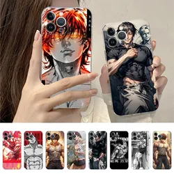 Hanma baki Grappler Phone Case For iPhone 15 14 11 12 13 Mini Pro XS Max Cover 6 7 8 Plus X XR SE 2020 Funda Shell