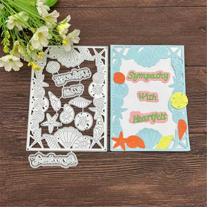 Under the Sea background Metal Cutting Dies Stencils For DIY Scrapbooking Decorative Embossing Handcraft Template