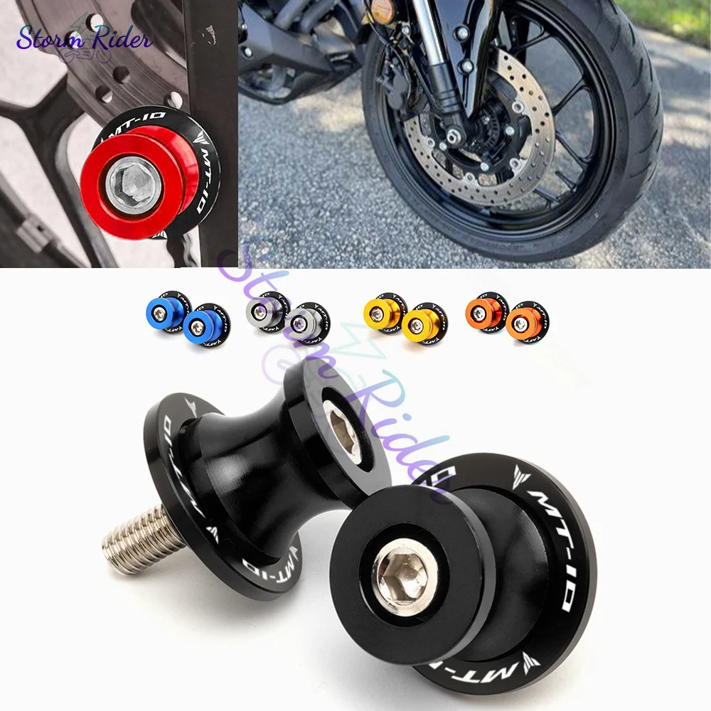 Для Yamaha MT10 MT01 MT03 MT07 MT09 MT 01 10 09 03 2024 катушки с подставкой-слайдером винты с ЧПУ 6 мм аксессуары для мотоциклов