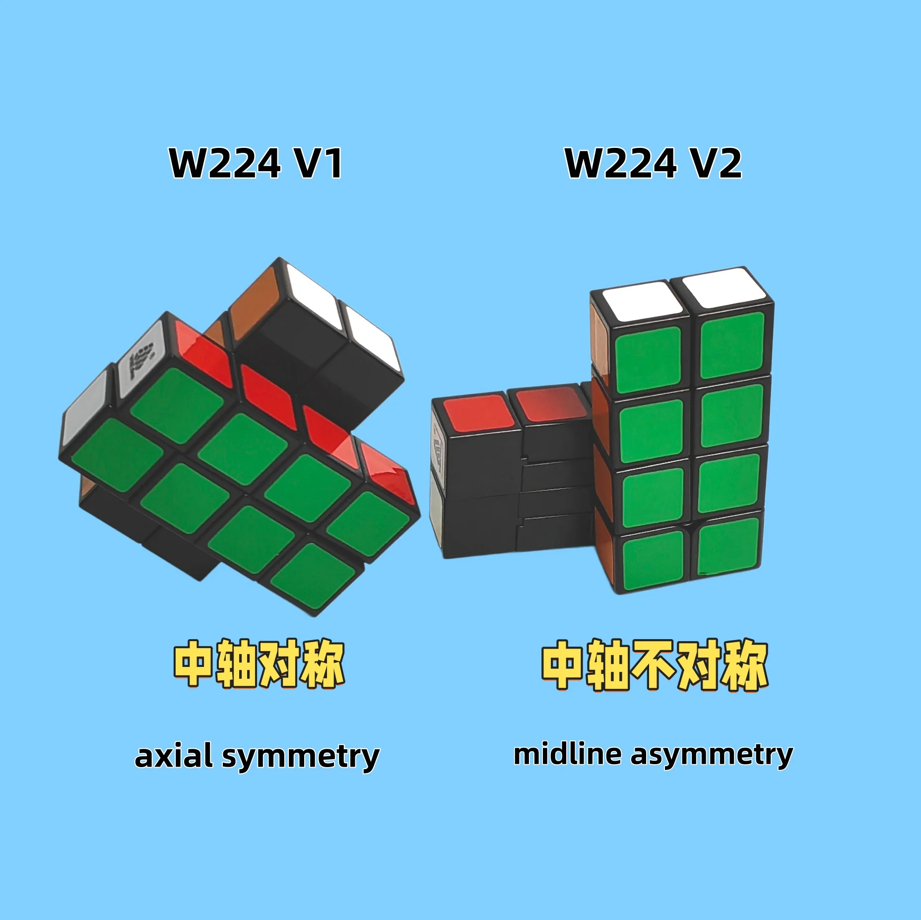 

Волшебный куб WitEden 2x2x4 W224 V1 V2, профессиональный скоростной куб-головоломка Neo Cube, антистрессовая игрушка для мальчиков