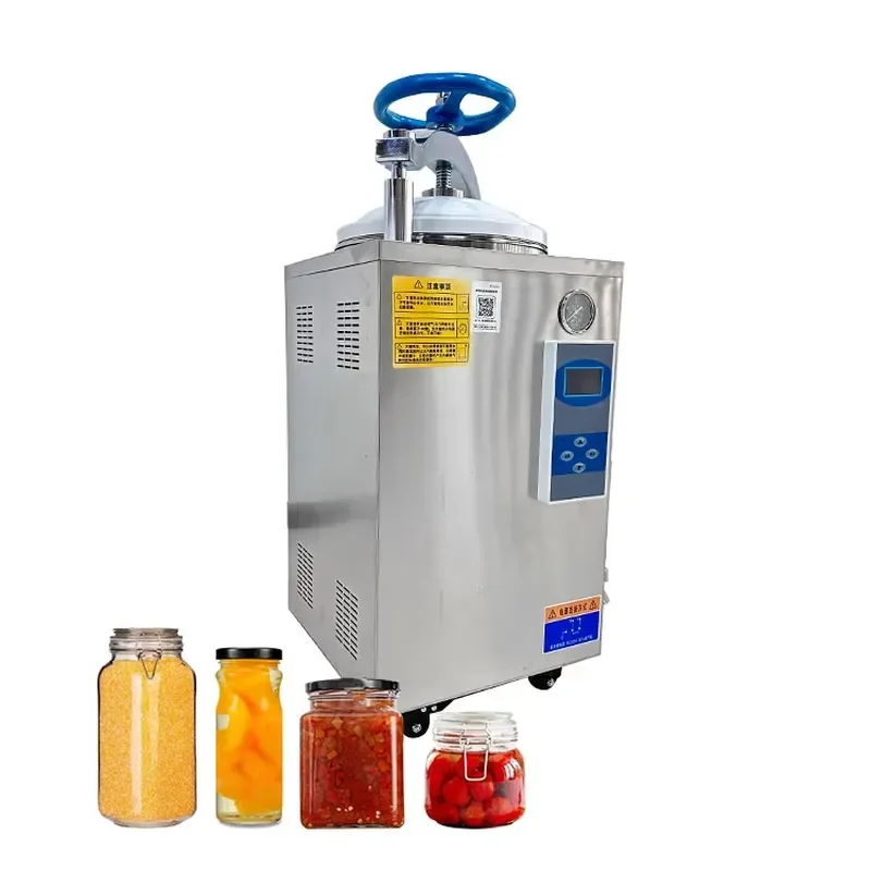 for Small Portable Vertical Cooking Autoclave Sterilizer 75L to 150L Steam Capacity Suitable for Small Spaces