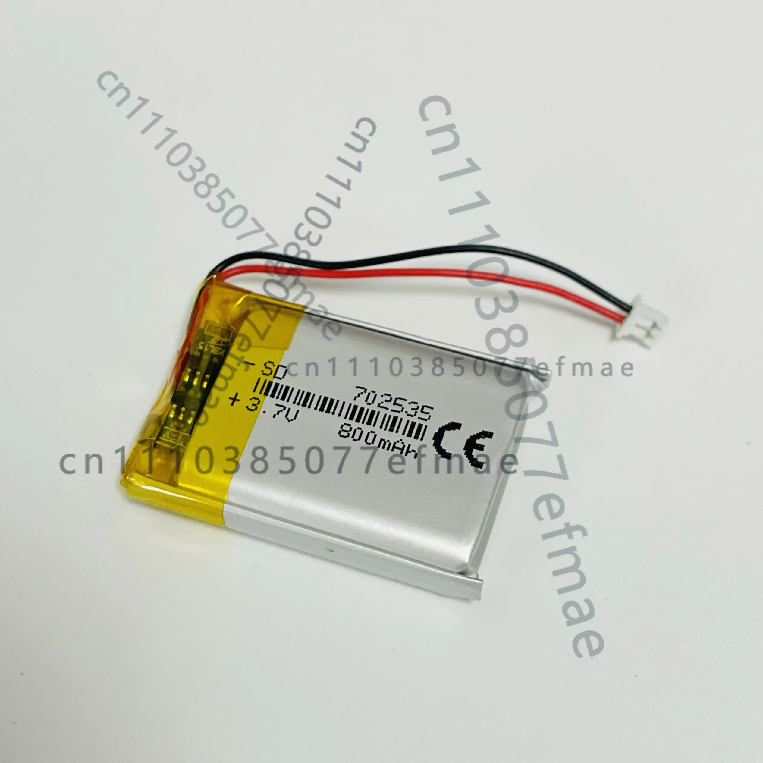 3.7V polymer lithium battery 702535 with 800mAh capacity, suitable for Bluetooth speakers es10