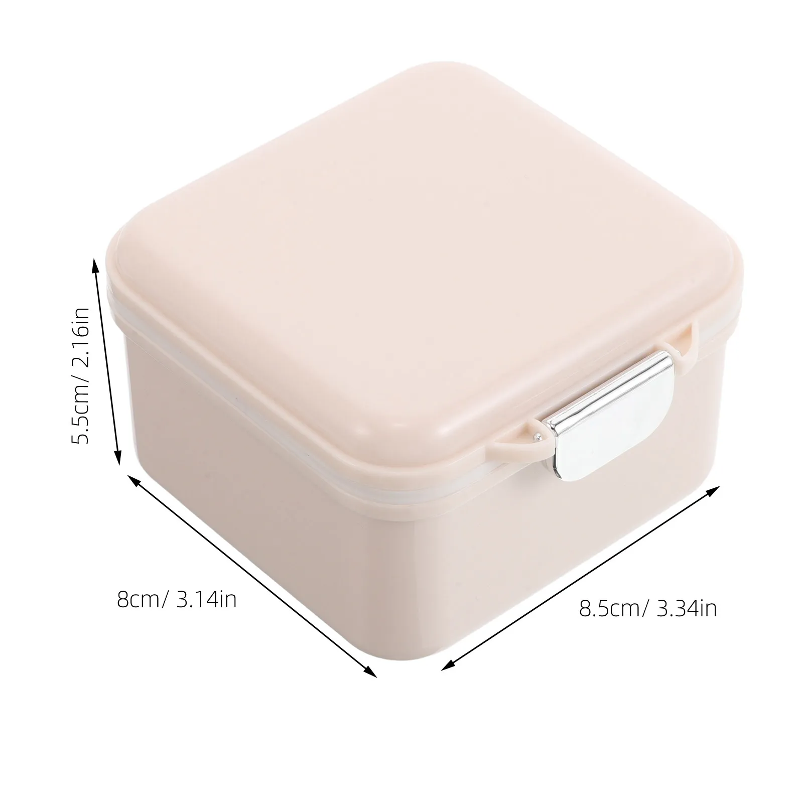 Compact Retainer Storage Case Multifunctional Dental Organizer Small Denture Holder Travel Friendly Washable Plastic Retainer