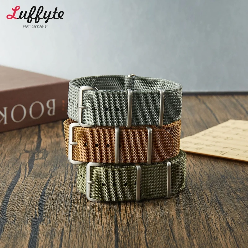 18mm 20mm 22mm Nylon Watch Strap Universal Belt Nylon Watchband for Military Bracelet Replacement Wristband Watch Accessories