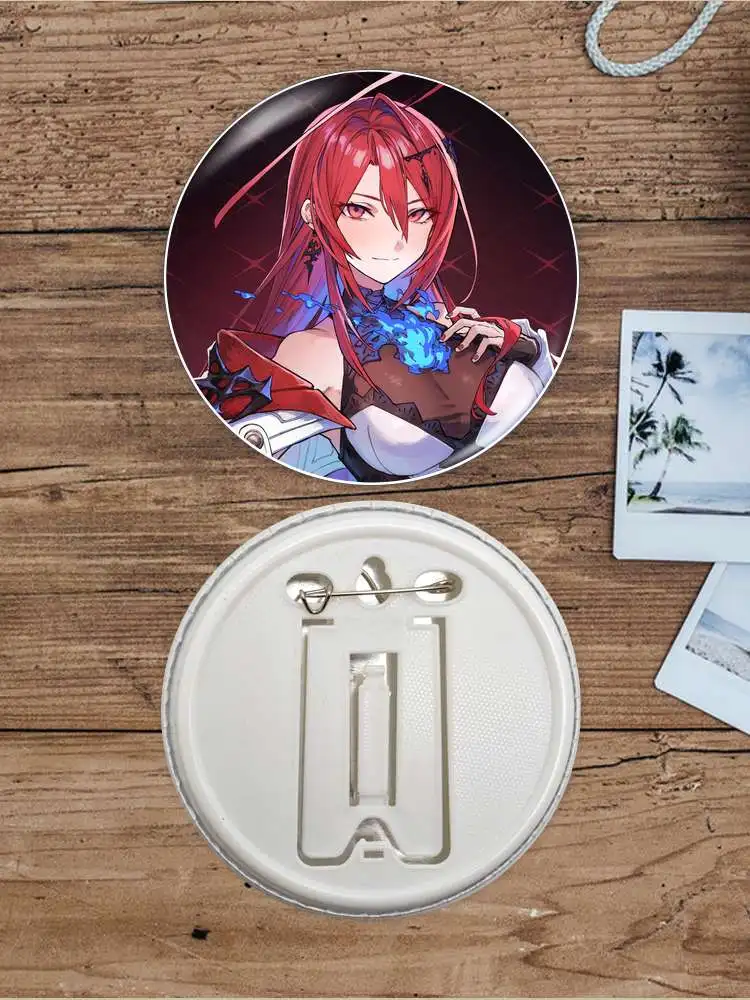 Elizabeth Rose Bloodflame Ch Anime Character Game Soft Button Badge Brooch anchor Peripherals Pin Cartoon Pendant School bag DIY view 6