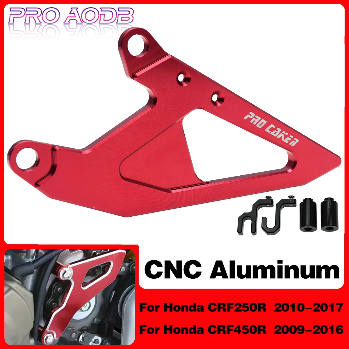 

Motocross CNC Front Chain Protector Sprocket Guards Cover For Honda CRF250R CRF450R CRF 250R 450R 2009-2016 2017 MX Dirt Bike