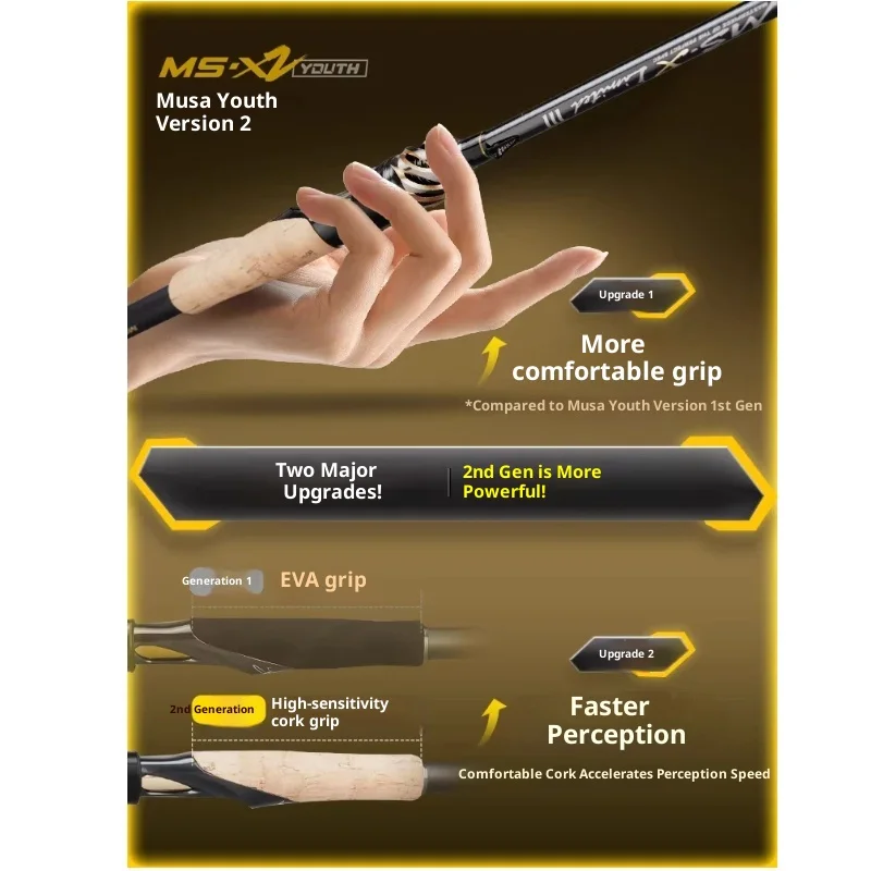 

Набор для рыбалки Hasida Musa Youth 2nd: удилище с прямой рукояткой для сверхдальнего заброса, спиннинговая катушка с двойной рукояткой, высокая чувствительность, пробковая рукоятка.