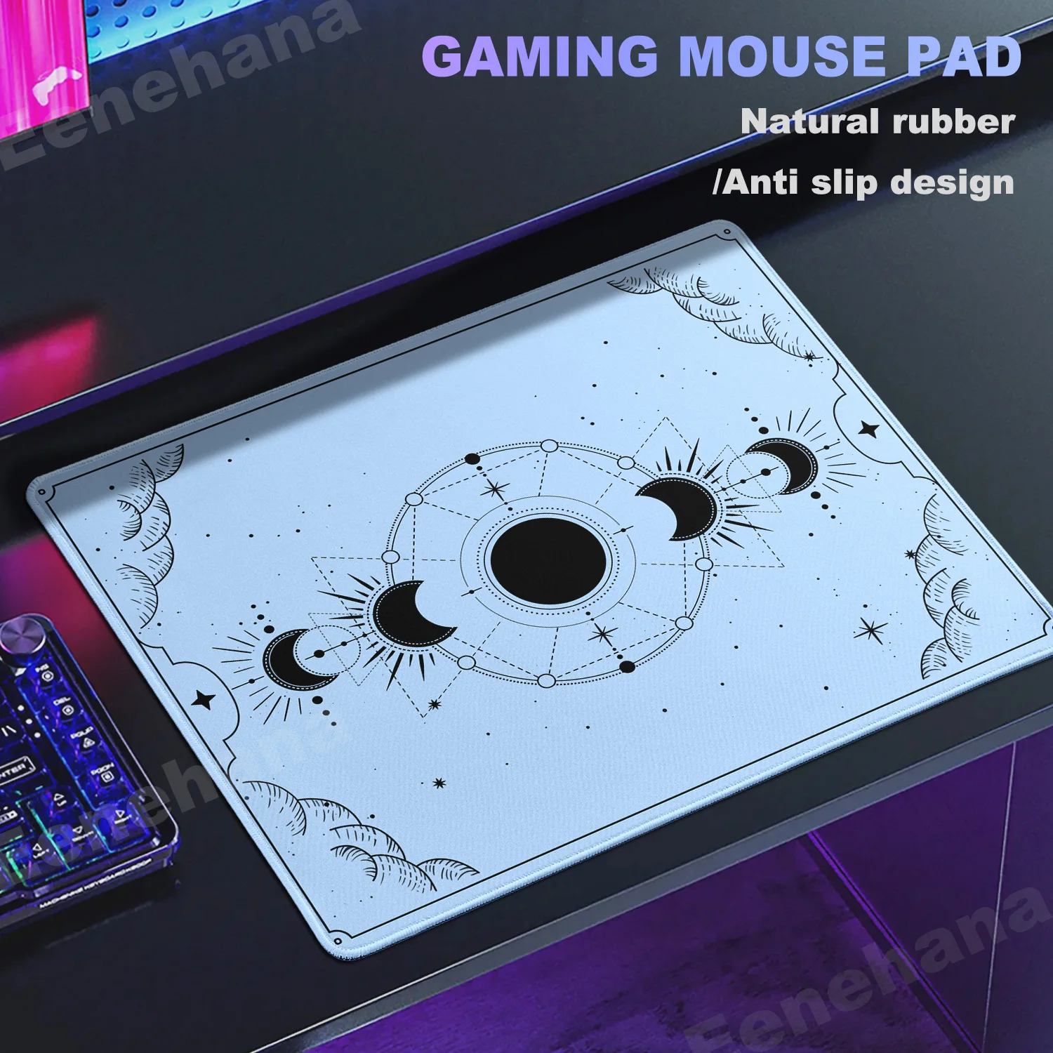 

Small Tarot Card Mousepad Cute Mystery Constellations Mouse Pad PC Desk Mat Computer Rug Gamer Accessories Mouse Mat Rubber Pad