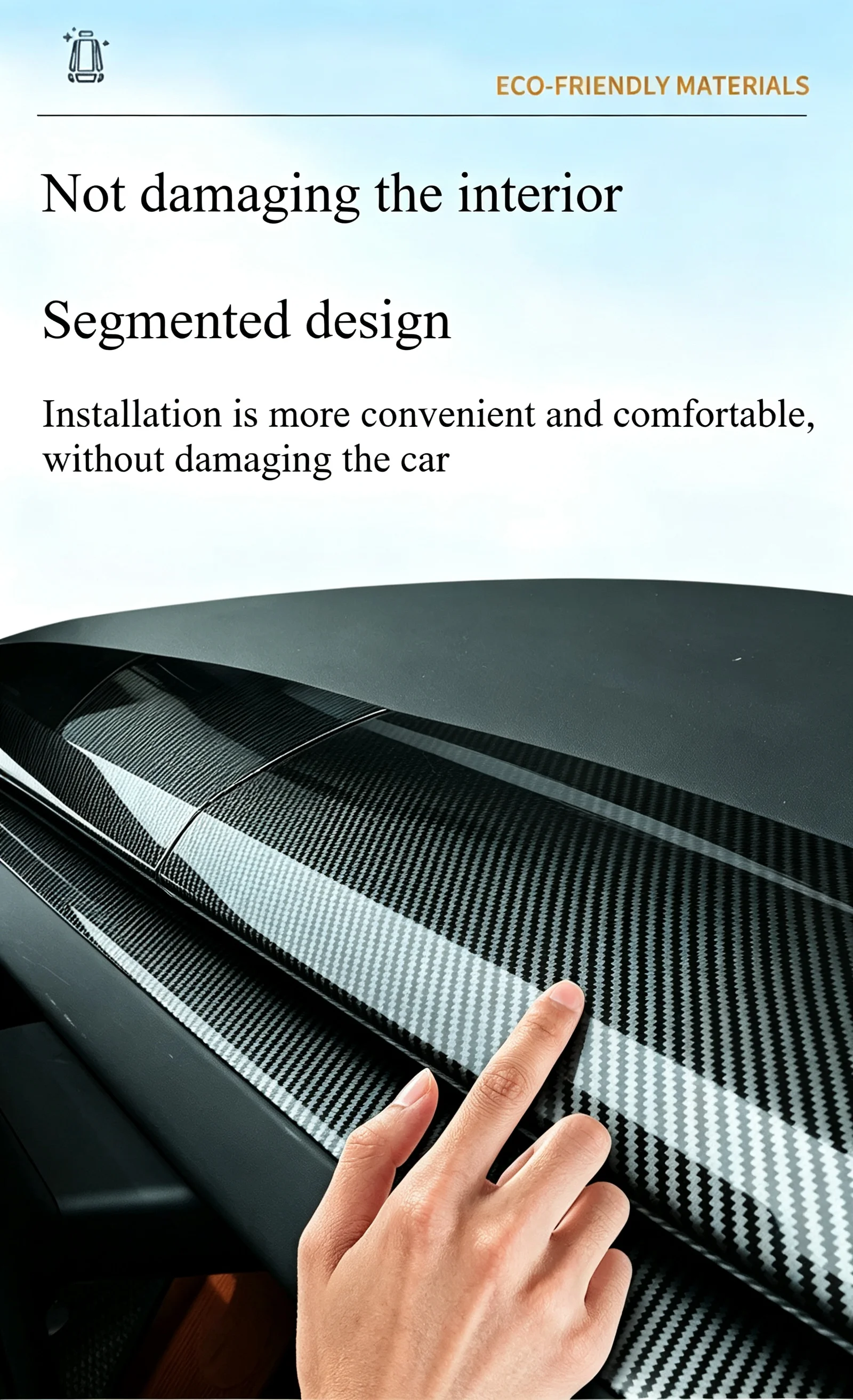 4-teiliger Armaturenbrett-Dekorrahmen für Tesla Model 3 Highland /Y Juniper/YL/YS Luftauslass Original Passform Abdeckung Innenzubehör – Detail 10