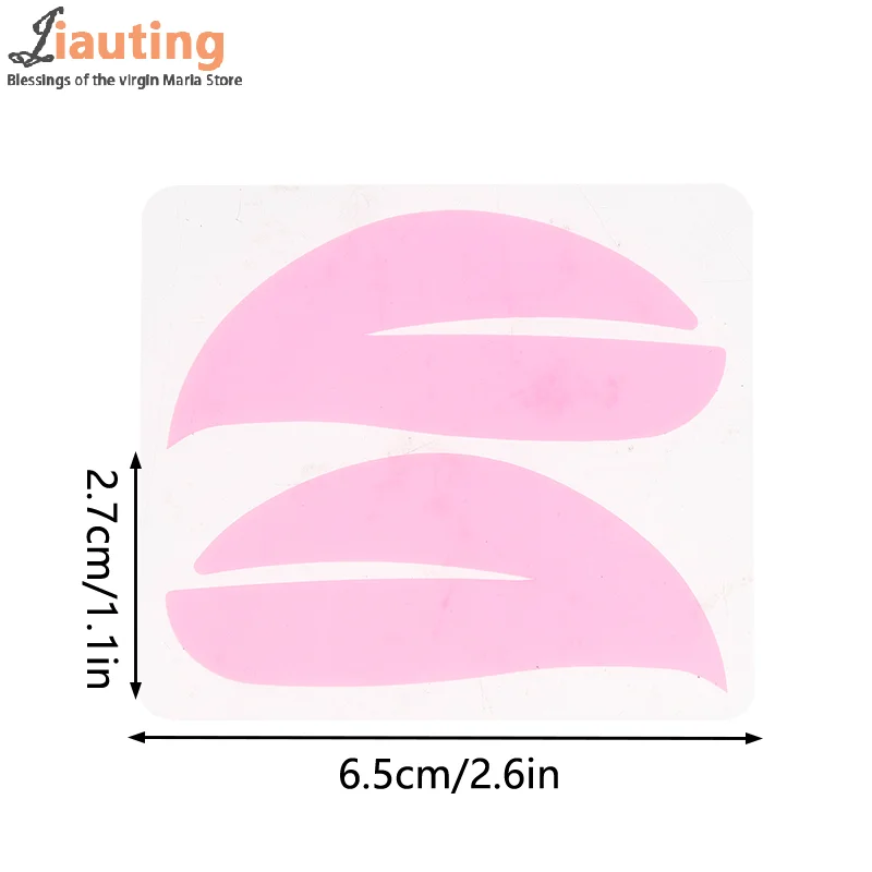 New Reusable 1Pair Eye Pads Silicone Stripe Lash Lift Eyelash Extension Hydrogel Patches Under Eye Gel Patch Makeup Tools