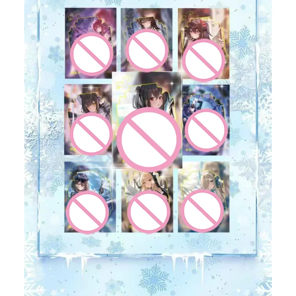 أنيمي لعبة آلهة بطاقات جميلة وساحرة الفتيات رايدن شوغون إليسيا فريد إغراء حفلة عيد بطاقات هدايا للبنين