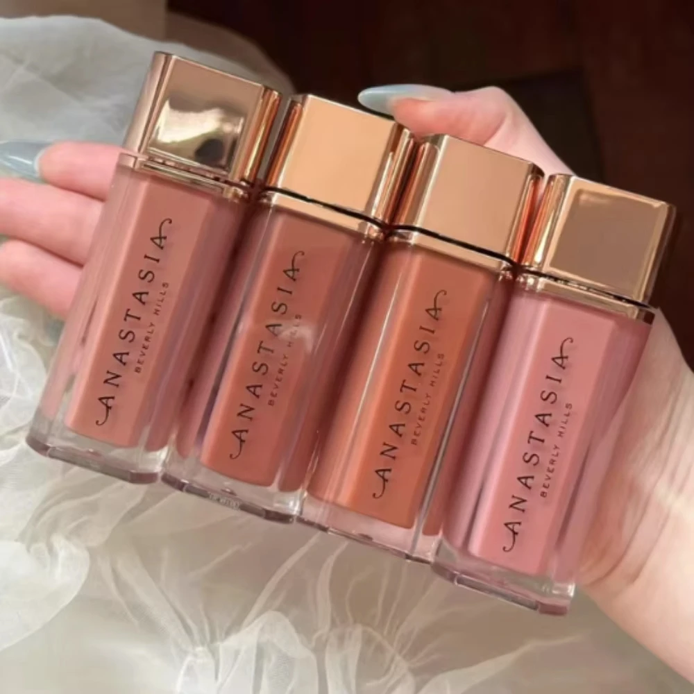 Koreaanse ANASTASIA Transparant Bruin Lipgloss Hydraterende Glanzende Vloeibare Lipstick Water Licht Glas Spiegel Lip Glazuur langdurige