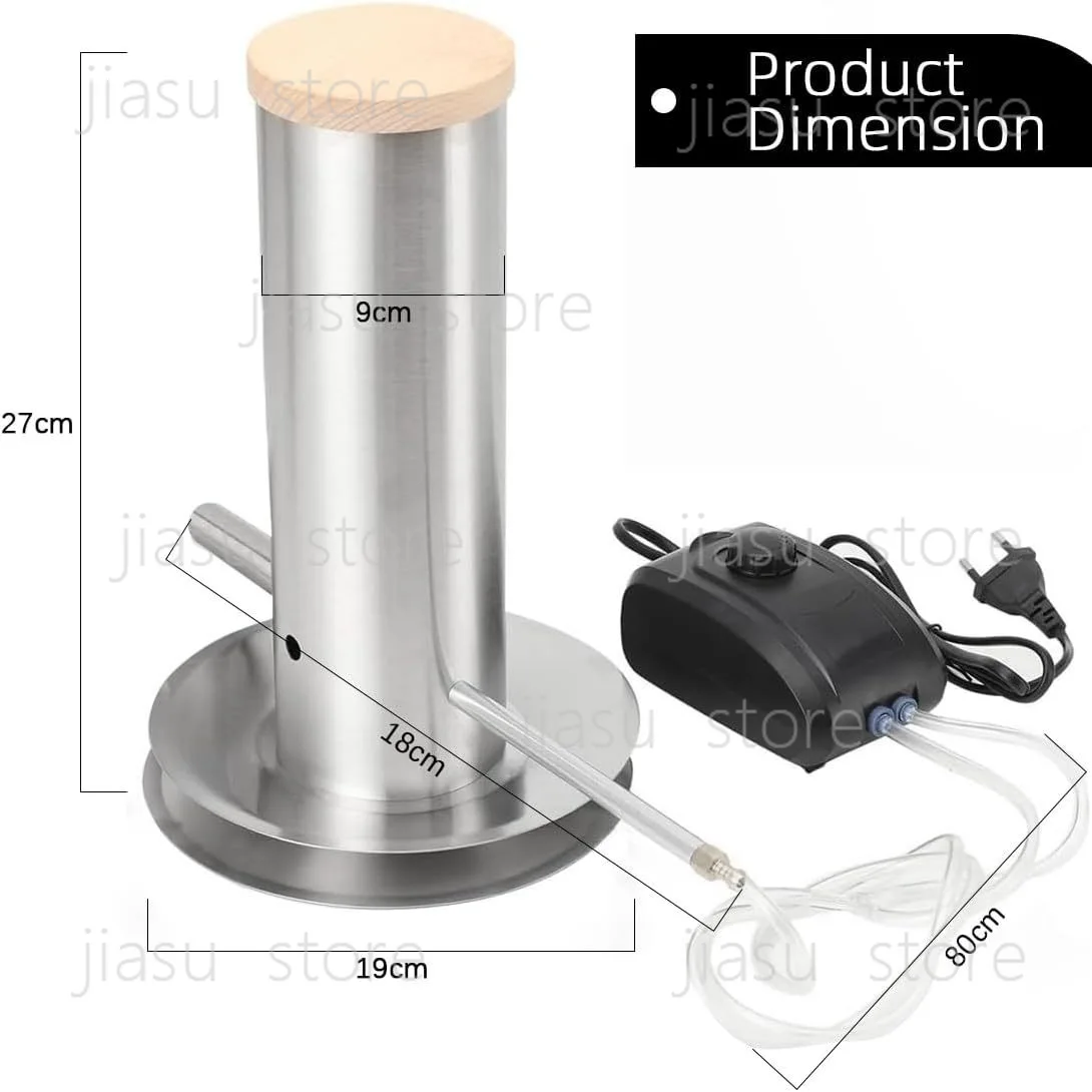 

Food Grade 304 Stainless Steel Cold Smoker Generator BBQ Grill Smoking Tool with 6-8 Hours Smoke Time
