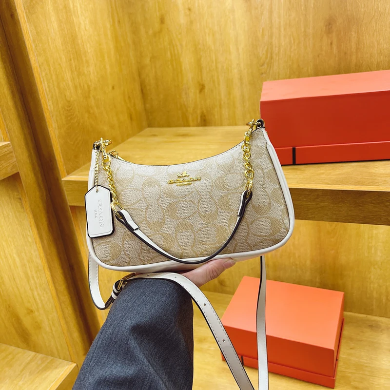 Famous classic zipper shoulder bag, casual travel women's crossbody bag, luxurious and fashionable handbag design