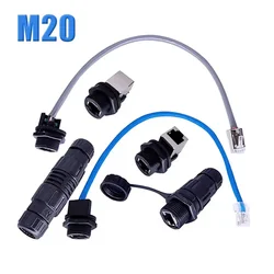 Waterproof RJ45 Network Connector IP67 Outdoor Network Cable Connection Plug rj45 Data Communication Ethernet Wire Connectors