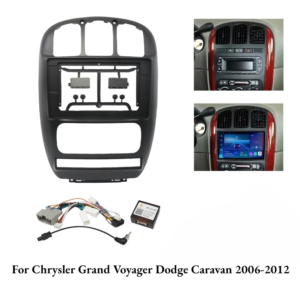 

10.1 Inch 2 Din Car Radio Frame with CanBus for Chrysler Grand Voyager Dodge Caravan 2006-2012, 25.654cm