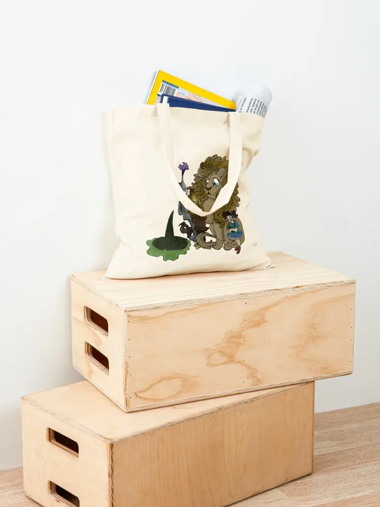 معالج أوز حمل حقيبة لطيف حمل حقيبة قماش مخصصة حقيبة اليد السيدات #4