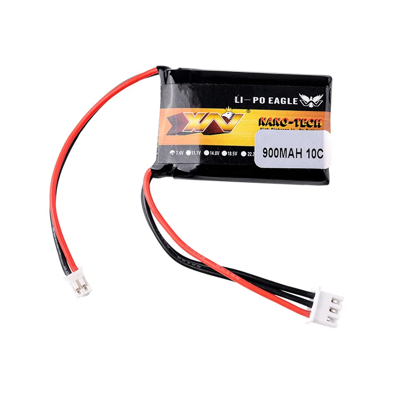 Upgraded HJ 2S 7.4V 900mAh Lipo Battery For AXIAL SCX24 SCX2 90081 C10 1/24 Remote Control Car Models 10C 7.4V Battery