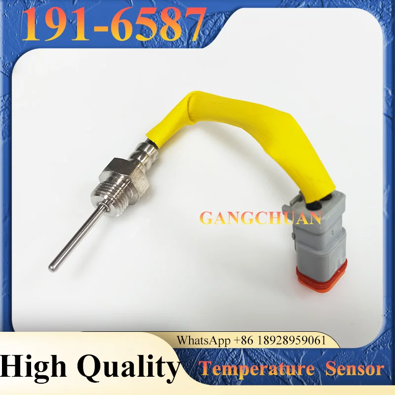 High Quality  Water Temperature Sensor 191-6587 1916587 for E322C E325C E330C Excavator Spare Parts