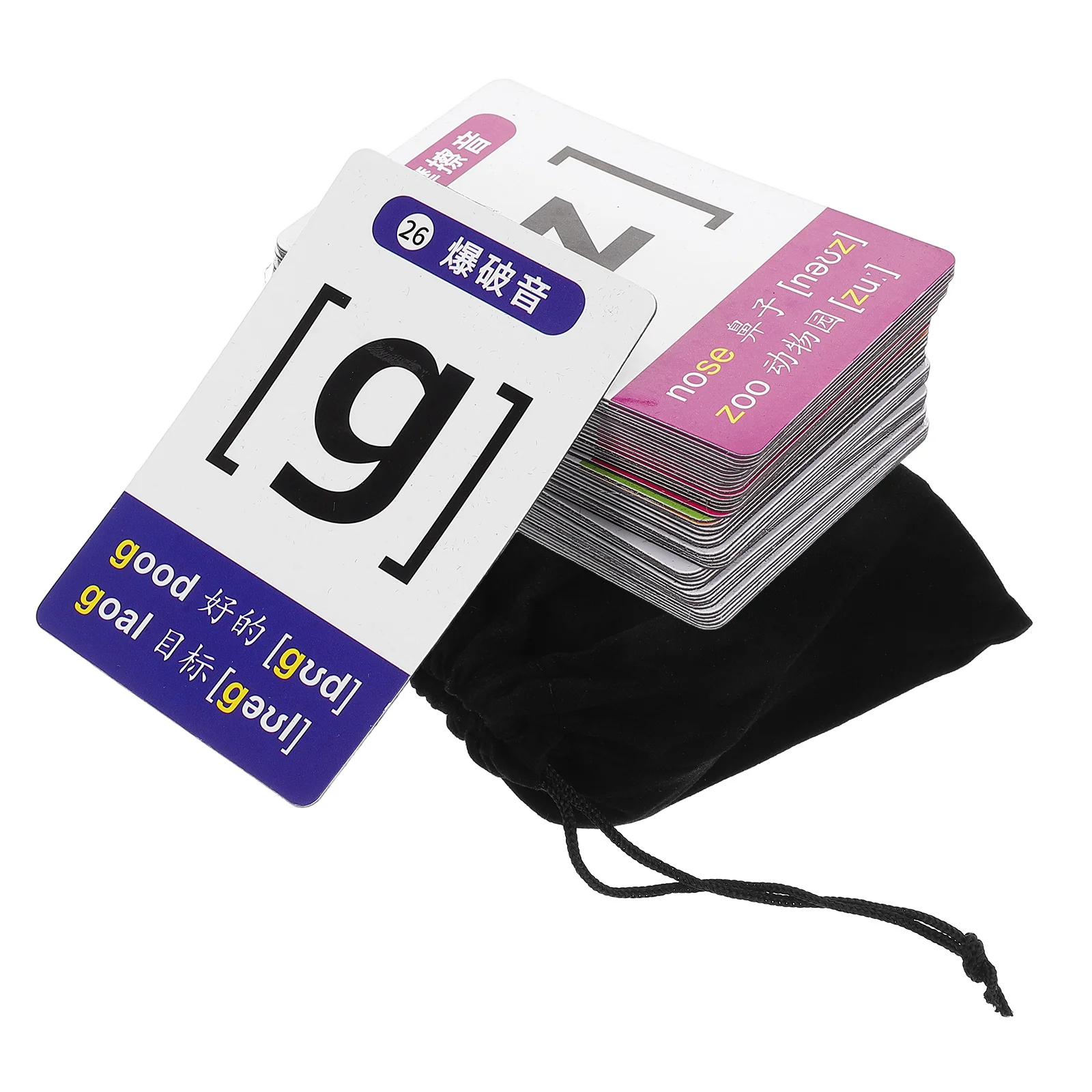 48 pezzi di simboli fonetici magnetici flashcard portatili per i più piccoli giochi di apprendimento delle lingue dell'asilo giocattolo per l'apprendimento del bambino
