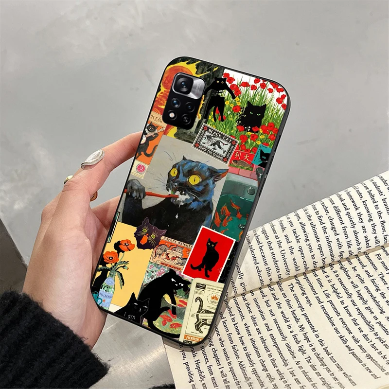 

Art Cat Phone Case For Xiaomi Redmi Note 13 12 Pro 11S 11 10 Pro 10S 12S Redmi 10 13C 9C