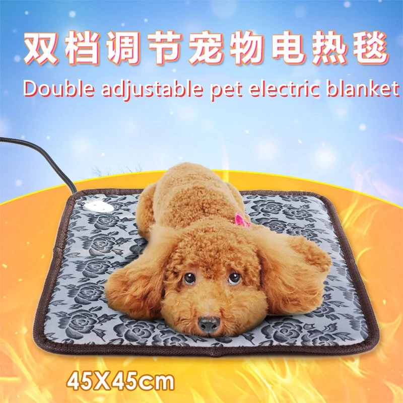 Pet electric blanket heater waterproof, bite resistant, wear-resistant, constant temperature heating pad to keep warm in winter