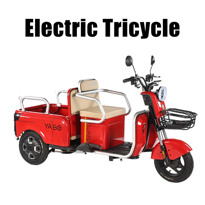 

Новый электрический трехколесный велосипед для транспортировки обоих пассажиров и грузов, двухрядные сиденья для сбора и отпуска детей