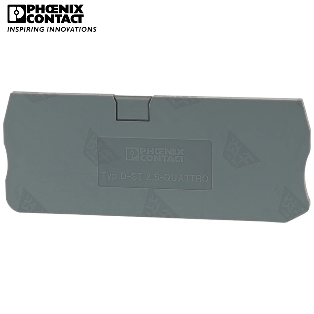 

Phoenix Contact PLUG-IN Din Rail Screwless Terminal Blocks D-ST 2.5-QUATTRO 3030514 Accessories End Cover For PT 2.5 QUATTRO