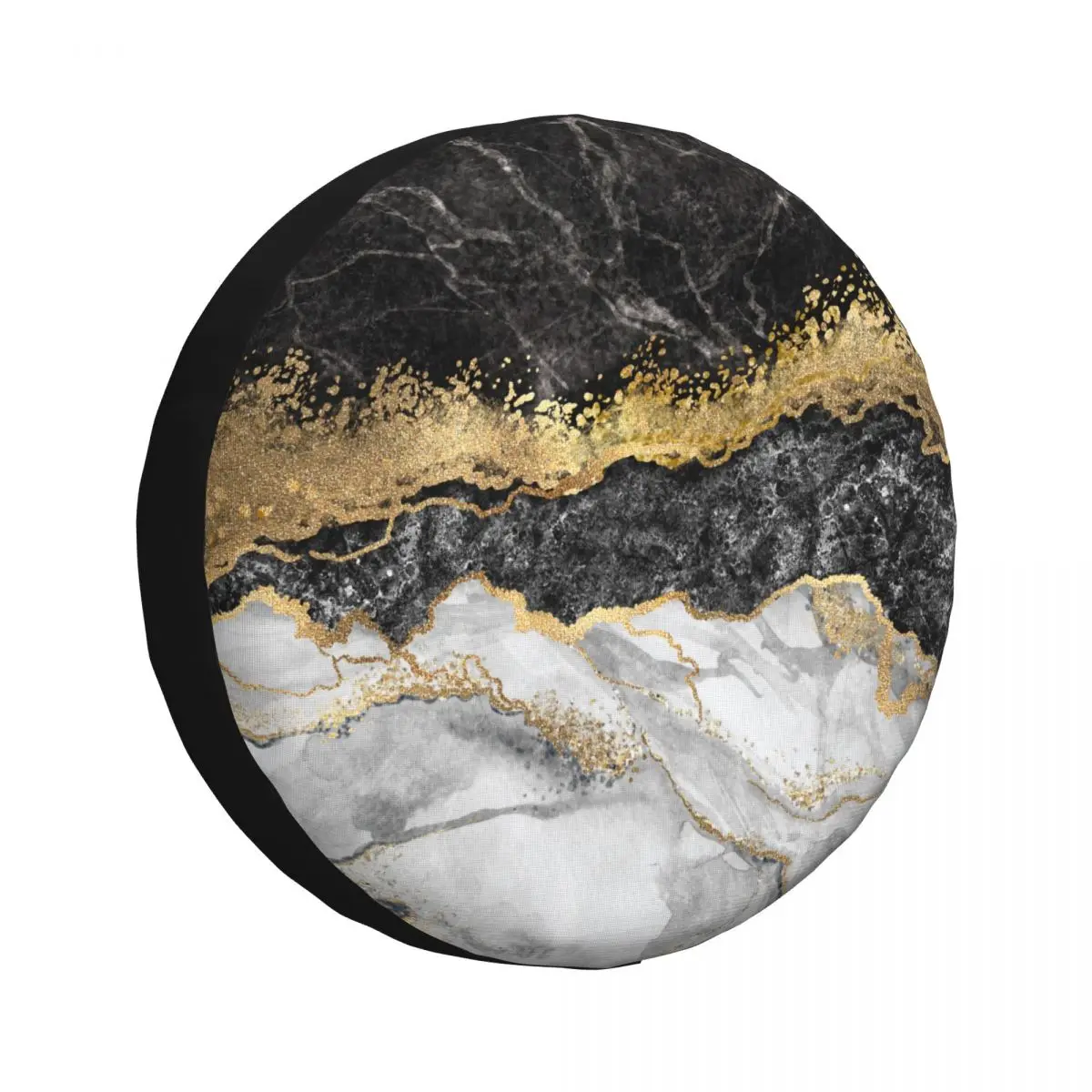 Golden Marble Texture Spare Tire Cover for Suzuki Mitsubish SUV RV Car Wheel Protectors Accessories 14